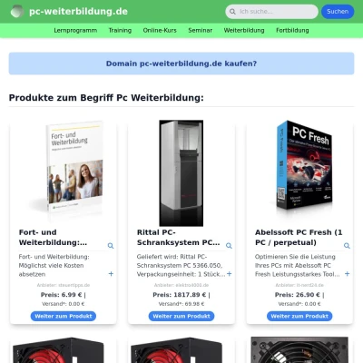 Screenshot pc-weiterbildung.de