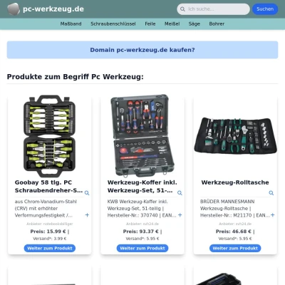 Screenshot pc-werkzeug.de
