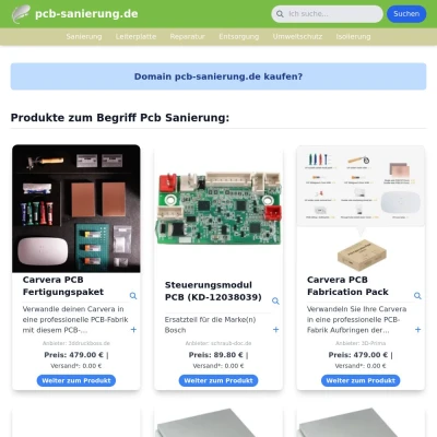 Screenshot pcb-sanierung.de