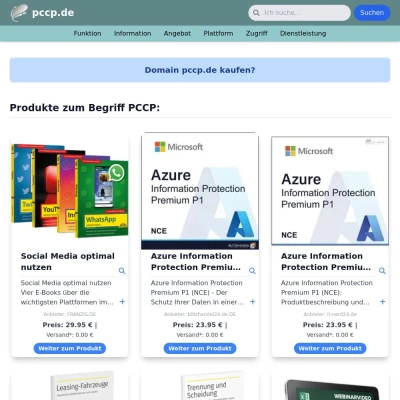 Screenshot pccp.de