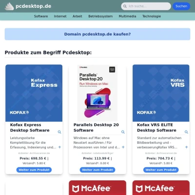 Screenshot pcdesktop.de