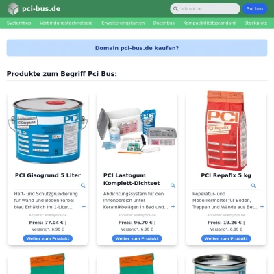 Screenshot pci-bus.de