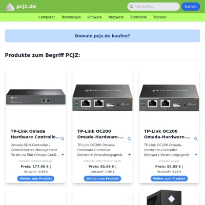 Screenshot pcjz.de