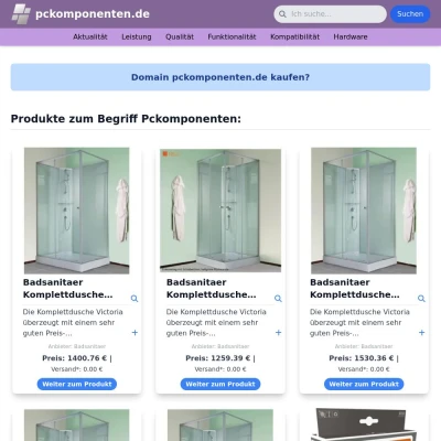 Screenshot pckomponenten.de