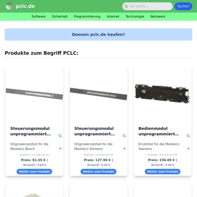 Screenshot pclc.de