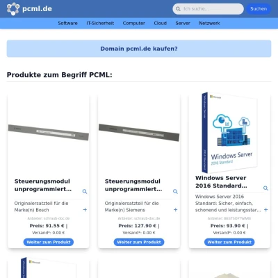 Screenshot pcml.de