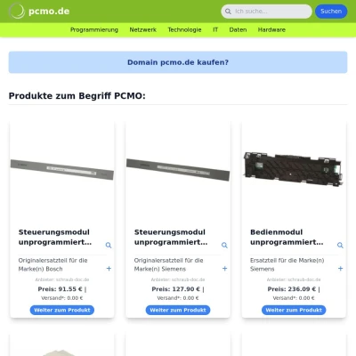 Screenshot pcmo.de