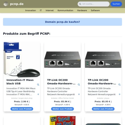 Screenshot pcnp.de