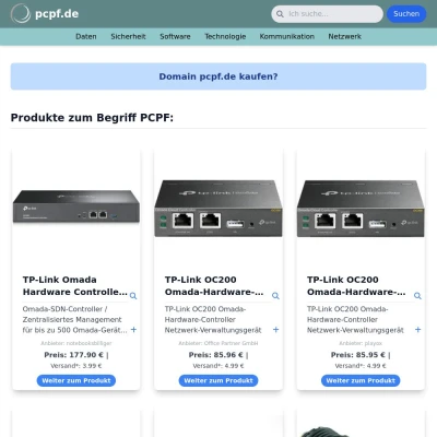 Screenshot pcpf.de