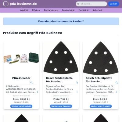 Screenshot pda-business.de