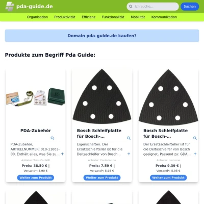 Screenshot pda-guide.de