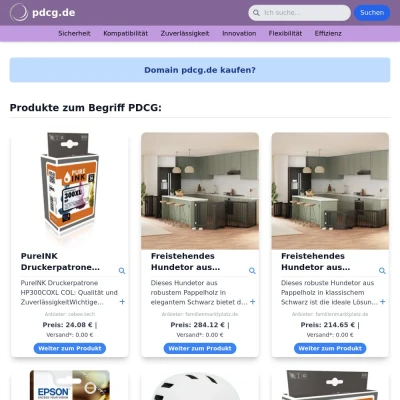 Screenshot pdcg.de