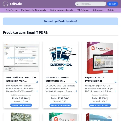 Screenshot pdfs.de