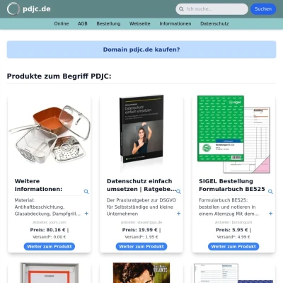 Screenshot pdjc.de