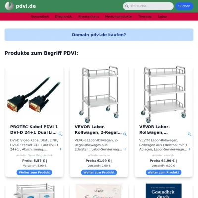 Screenshot pdvi.de