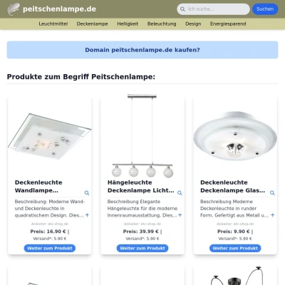 Screenshot peitschenlampe.de