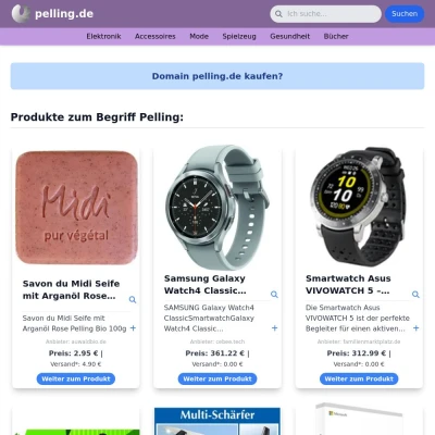 Screenshot pelling.de