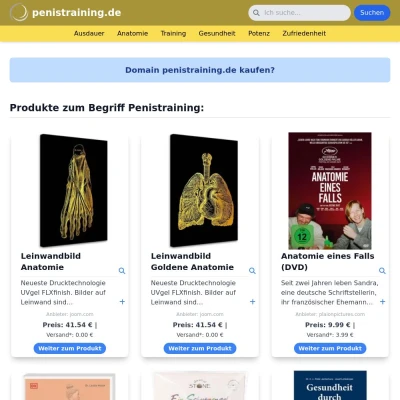 Screenshot penistraining.de