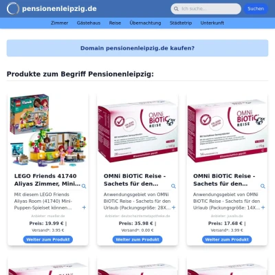 Screenshot pensionenleipzig.de