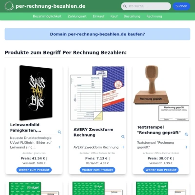 Screenshot per-rechnung-bezahlen.de