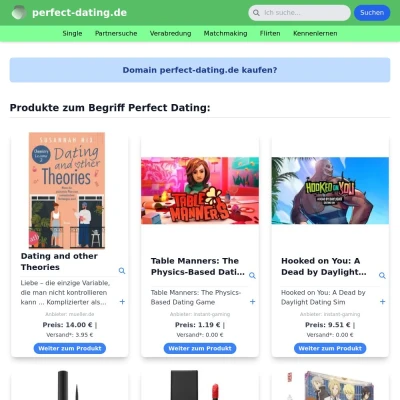 Screenshot perfect-dating.de