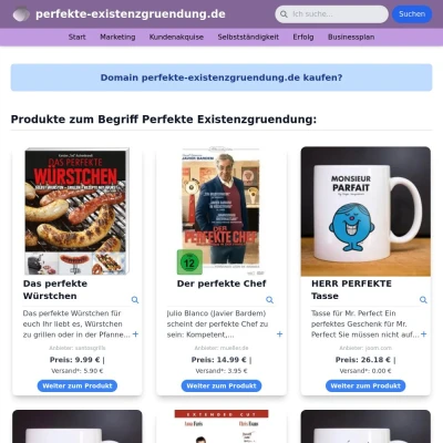 Screenshot perfekte-existenzgruendung.de