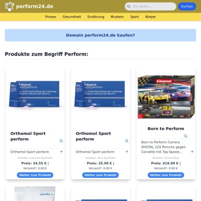 Screenshot perform24.de