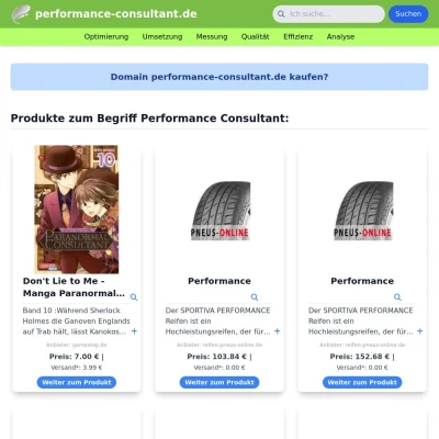 Screenshot performance-consultant.de