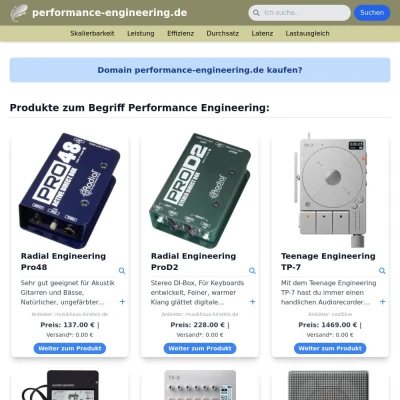 Screenshot performance-engineering.de