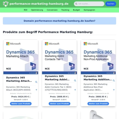 Screenshot performance-marketing-hamburg.de