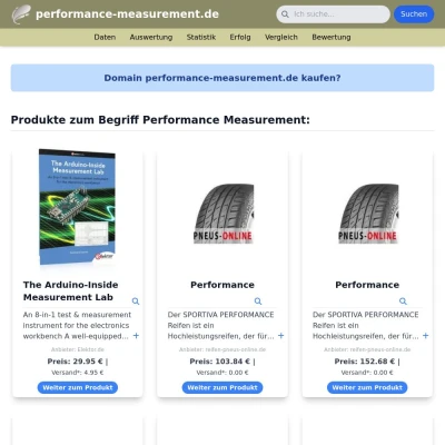 Screenshot performance-measurement.de