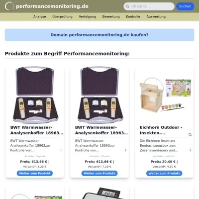 Screenshot performancemonitoring.de