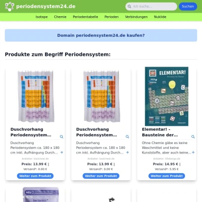 Screenshot periodensystem24.de