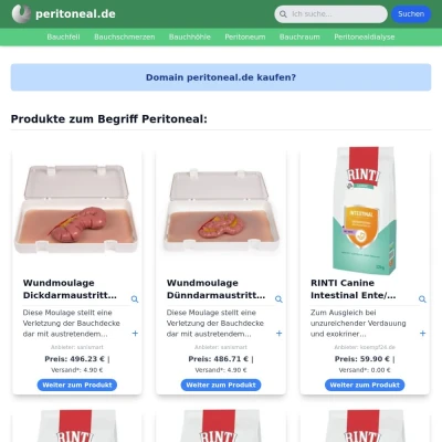 Screenshot peritoneal.de