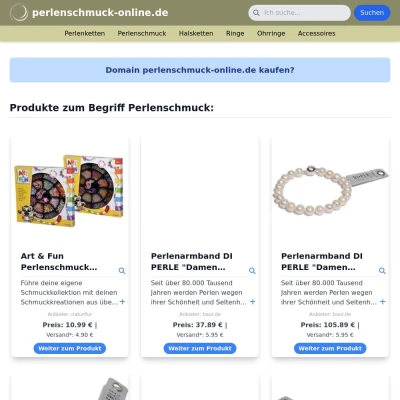 Screenshot perlenschmuck-online.de