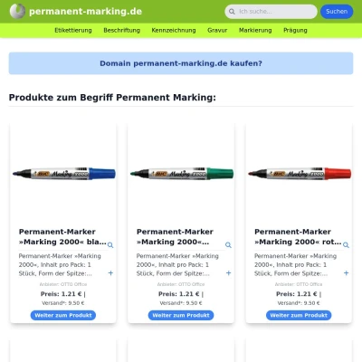 Screenshot permanent-marking.de