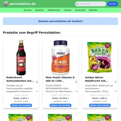Screenshot peroxidation.de