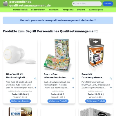 Screenshot persoenliches-qualitaetsmanagement.de