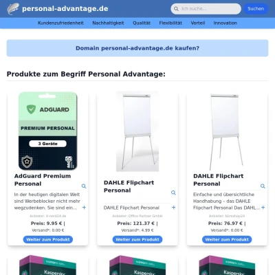 Screenshot personal-advantage.de