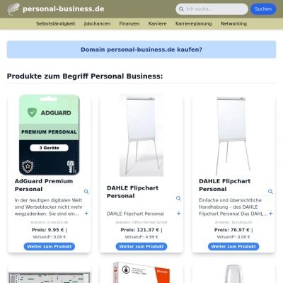 Screenshot personal-business.de