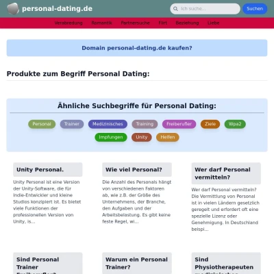 Screenshot personal-dating.de