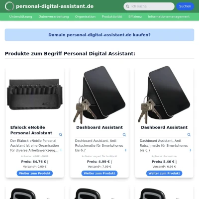 Screenshot personal-digital-assistant.de