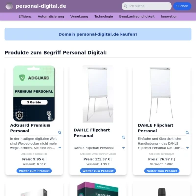 Screenshot personal-digital.de