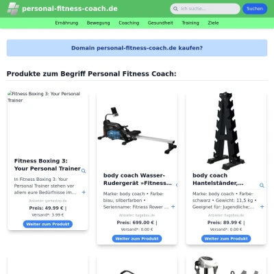 Screenshot personal-fitness-coach.de