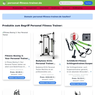 Screenshot personal-fitness-trainer.de