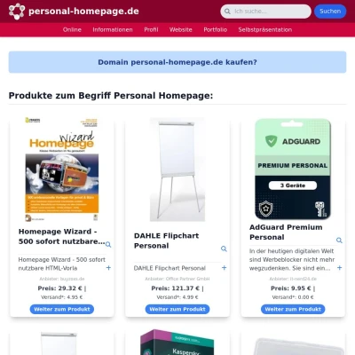 Screenshot personal-homepage.de