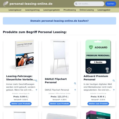 Screenshot personal-leasing-online.de