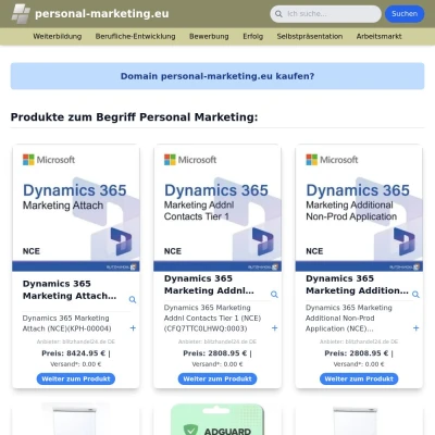 Screenshot personal-marketing.eu