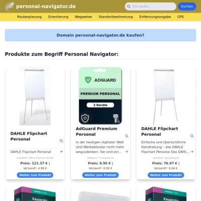 Screenshot personal-navigator.de