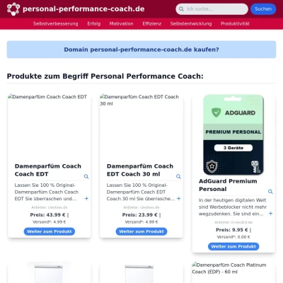 Screenshot personal-performance-coach.de